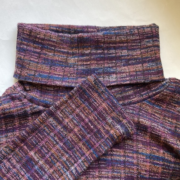 Madewell XS space-dyed ribbed turtleneck top - Picture 4 of 7